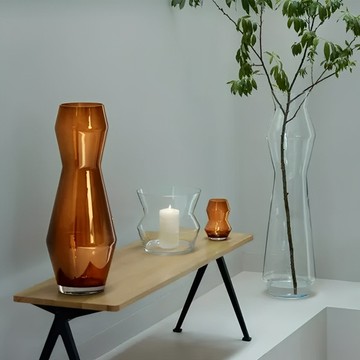 英國LSA│Sculpt 透明花瓶-兩尺寸任選(23cm/65cm)