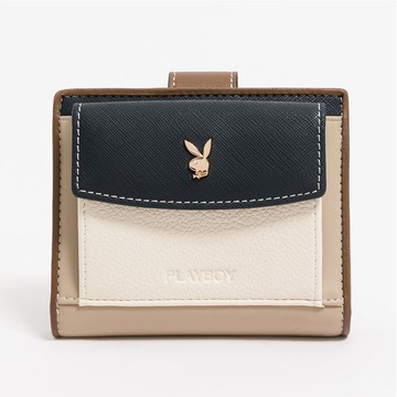 PLAYBOY - 短夾 Hygge系列 - 藍色/551-0613-50-2