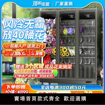 【台灣公司 可開發票】頂邦鮮花保鮮柜花店商用大容量風冷鮮花保鮮冰柜冷藏柜鮮花展示柜