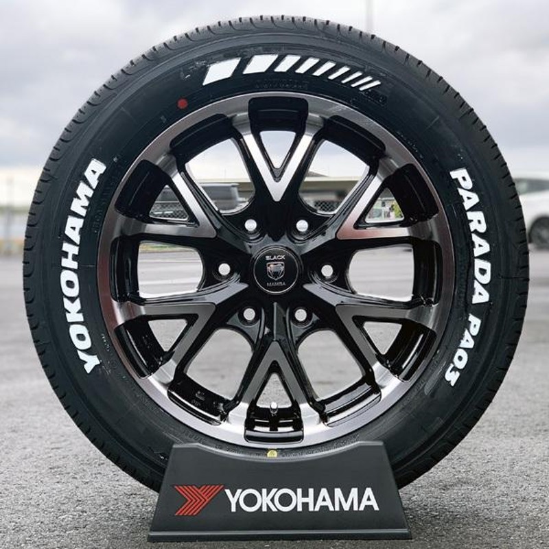 新品 200系ハイエース レジアスエース 新品 17インチタイヤホイール4本セット ホワイトレター YOKOHAMA PARADA PA03  215/60R17 | LINEショッピング