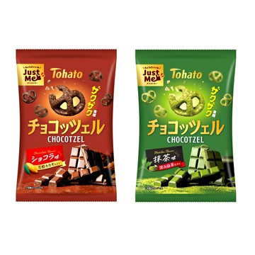 【江戶物語】 Tohato 東鳩 CHOCOTZEL 蝴蝶酥餅 45g 可可/抹茶風味 蝴蝶餅乾 蝴蝶結造型 日本進口