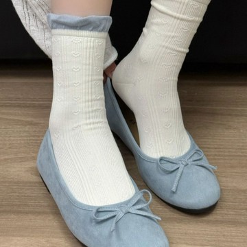 又欲又甜~微壓暗紋愛心襪襪來咯~襪子女 無骨襪子 撞色中筒襪 花邊堆堆襪 棉襪 長襪子