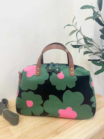 中夾層提背兩用包/附背袋/暮森花