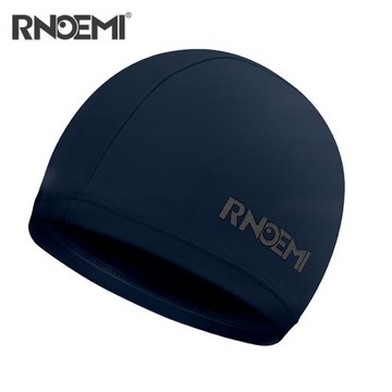 RNOEMI布藝泳帽男女通用成人彈力舒適不勒頭布料泡溫泉純色游泳帽