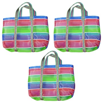 1號帆布袋 Set 可載重1KG  紅、藍、綠  18 x 25cm