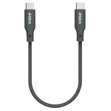 bitro BC603CC-GY USB-C to USB-C 柔韌編織傳輸快充線  松煙灰  1個  30cm