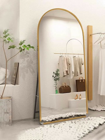 APP下單享點數9% 全身鏡壁掛穿衣鏡服裝店落地大試衣鏡衣帽間臥室掛墻家用貼墻鏡子