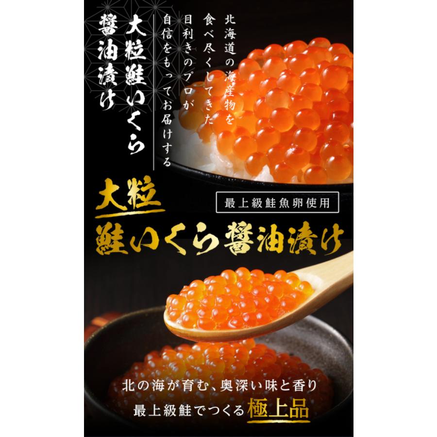 超大粒 鮭いくら醤油漬け 500g（250g×2）醤油イクラ グルメ シャケイクラ 最高級 北海道 海鮮 ご飯のお供 ギフト お取り寄せグルメ 贈り物