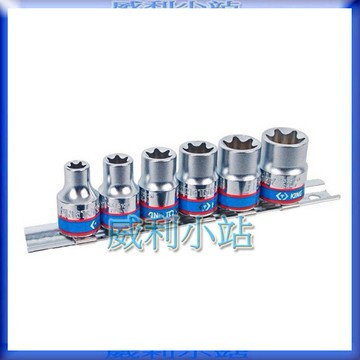 【威利小站】 KING TONY 3106PR 6件式 3/8"DR. 3分 公制六角星型套筒組 公制 6件組附套筒架