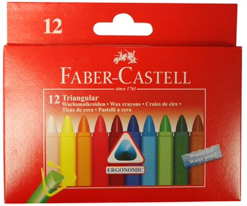 德國輝柏  大三角粗芯蠟筆12色 / 盒  (120010)【APP滿額下單10%點數(單一帳號最高5000點)】1/31止