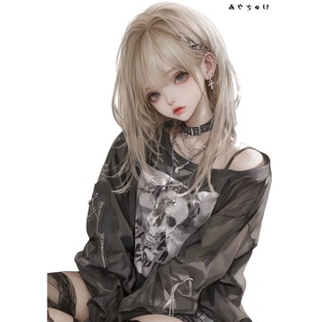 【10月新作5】07-094-0110 人物貼紙 輕龐克女孩