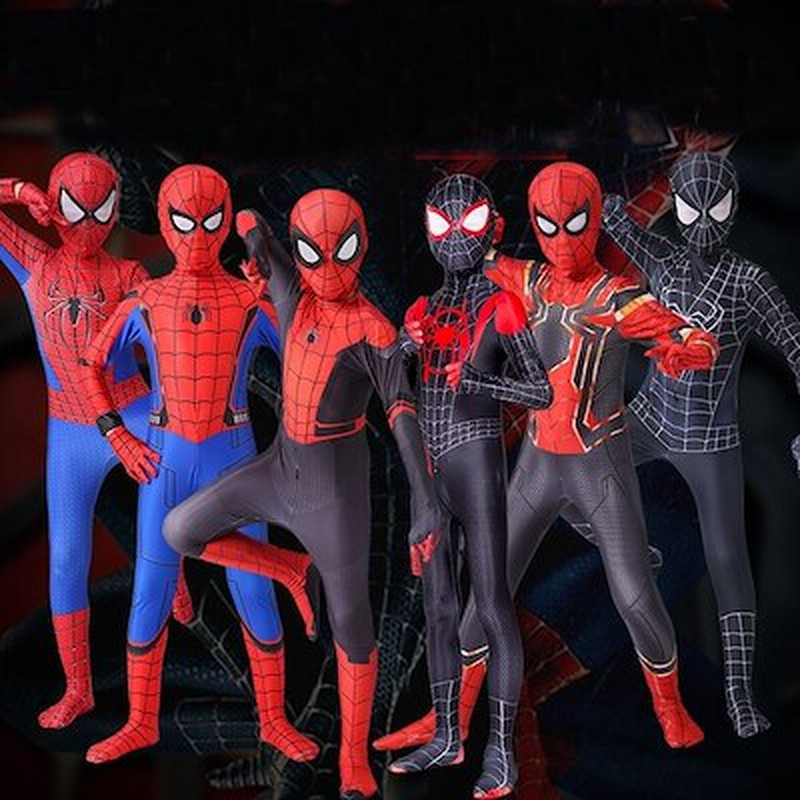 スパイダーマン子供用コスプレ 通販 スパイダーマン キッズコスプレ 伸縮性 通気性 弾力性 コスチューム130cm