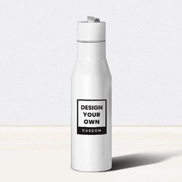 【客製化禮物】不鏽鋼掛繩運動保溫杯, 500ml│環保/保溫瓶/造型