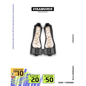 英國visamoris允莫蘇果凍鞋女鞋單鞋平底鞋一腳蹬夏涼鞋2025新款