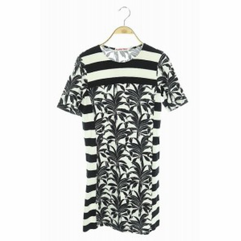 中古 シーバイクロエ See By Chloe ワンピース 膝丈 総柄 半袖 38 黒 Df レディース 通販 Lineポイント最大1 0 Get Lineショッピング