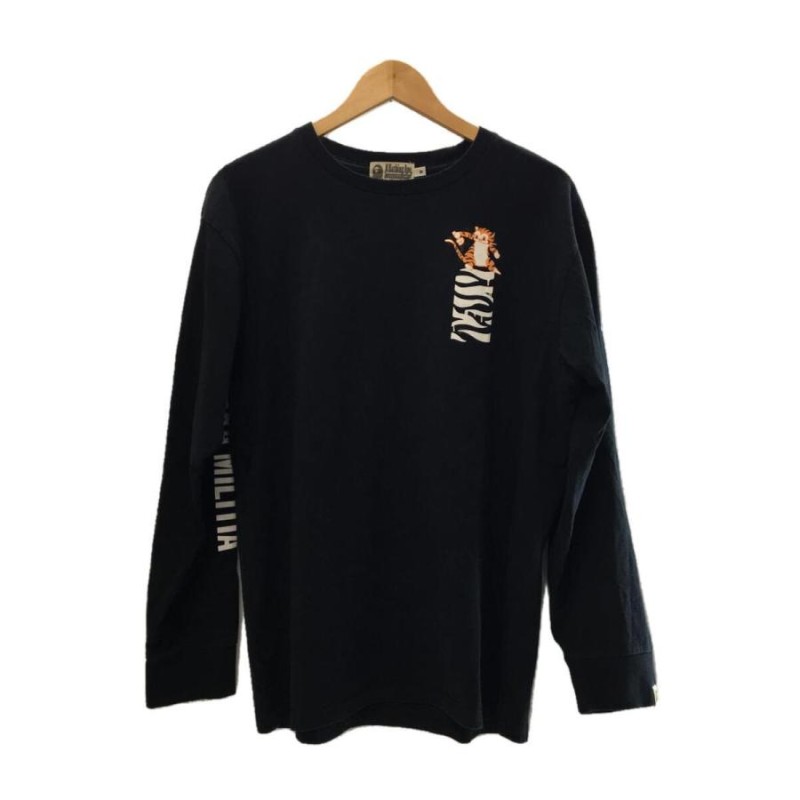 A BATHING APE◇RELAXED TIGER L/S TEE/長袖Tシャツ/M/コットン/BLK/001LTG801002X |  LINEブランドカタログ