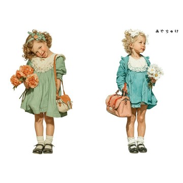 【4 月新品 1】08-121-0115 人物貼紙 春日復古