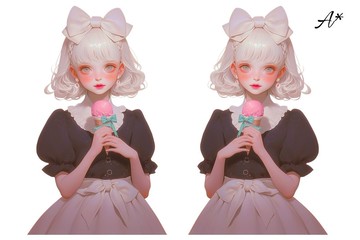 原創人物貼紙 裝飾貼紙 P003 5張