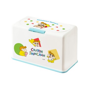 收納王妃 - 蠟筆小新【小葵】50入口罩收納盒  衛生紙盒 濕紙巾盒 塑膠收納 內建彈簧自動向上