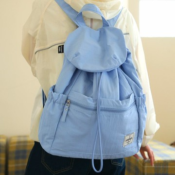 sobag日系輕便大容量學生書包翻蓋通勤背包女防潑濺尼龍布雙肩包