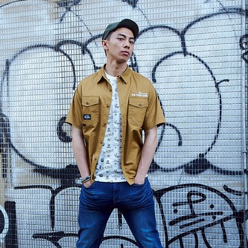 BIG TRAIN落肩寬版外穿式襯衫-B70131-37