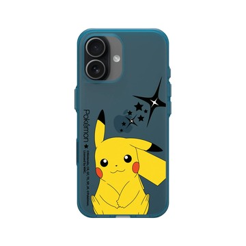iPhone 17 Clear (相機按鈕) 夜幕藍 - 寶可夢 Pokemon - 微笑皮卡丘