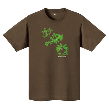 【【蘋果戶外】】mont-bell 1114386 KH 卡其咖 人猿森林 Wickron 短袖排汗衣 排汗T恤 機能衣