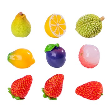 「探夢工藝品」微景觀食玩 迷你小擺件抖音盲盒拆袋萌粒diy飾品樹脂配件水果盲袋