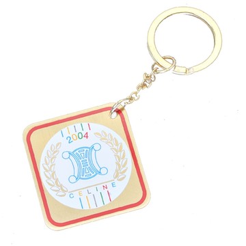 CELINE 賽琳 品牌LOGO雅典奧運紀念款吊飾(金)