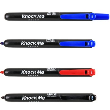 SKB MK-2501 易手控按動油性筆 出貨好幫手 無蓋 按壓式 奇異筆 替換式 可換替芯 自動奇異筆 好愛買