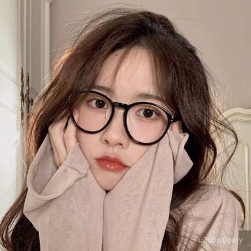 👓近視眼鏡👓【1910】新款圓形平光鏡 韓版複古防眼鏡框男女同款 百搭眼鏡 個性時尚眼鏡 無度數眼鏡 拍照眼鏡 平光鏡女