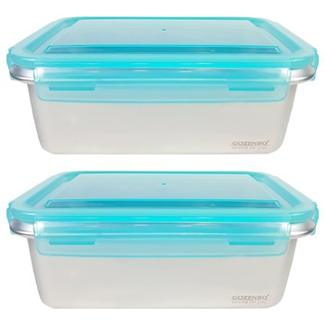 GOZENBO 御膳坊 316不銹鋼抗菌保鮮盒 2000ml  容器 + 蓋子  2組