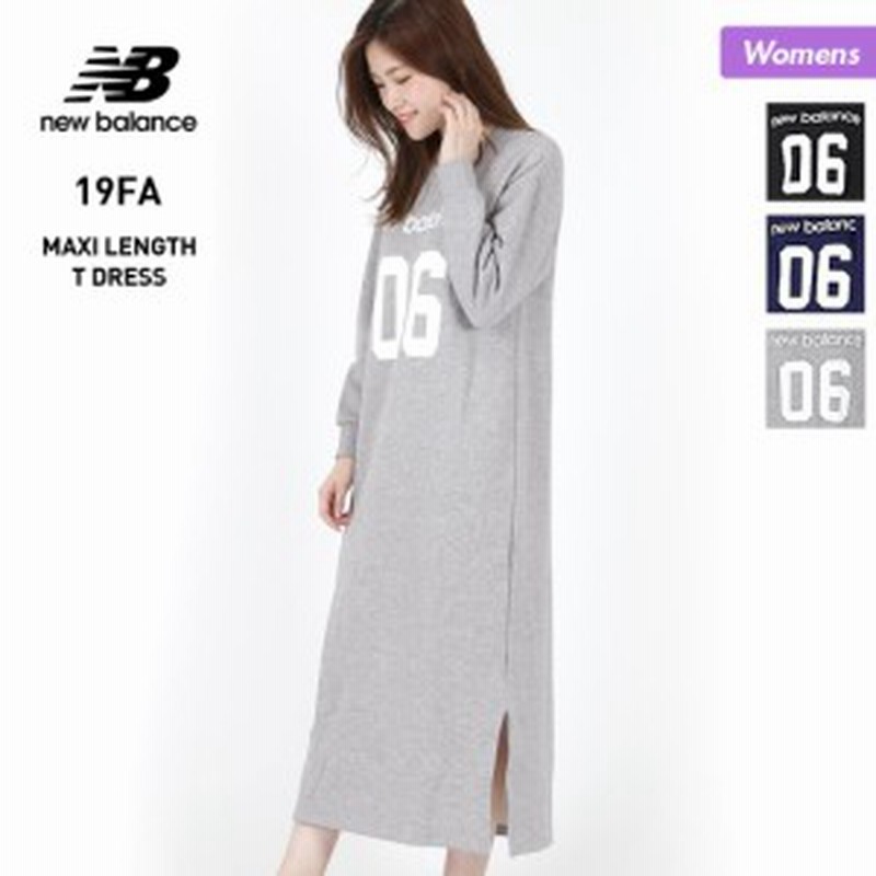 3 Offクーポン対象 New Balance ニューバランス レディース ワンピース Awd マキシ丈 ロゴ 長袖 カットソー 女性用 通販 Lineポイント最大1 0 Get Lineショッピング