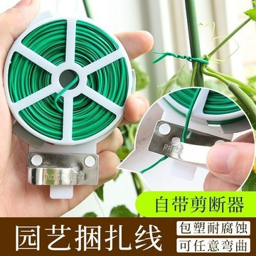 🎀本土貨24h熱賣🎀園藝紮帶植物塑形絲爬行藤曼固定器鐵絲外包塑防腐蝕捆紮綫🌟 WQ3D