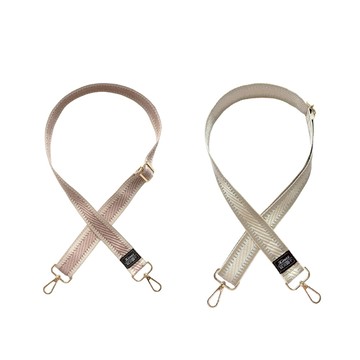 KINAZ 羅馬浮雕品牌質感寬版背帶-帶我走系列