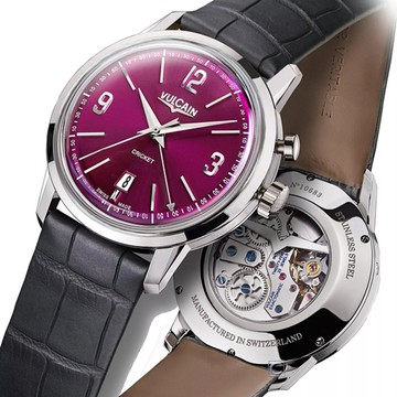 VULCAIN 窩路堅 總統系列 手上鍊鬧鈴機械錶-110151A85.BAL100