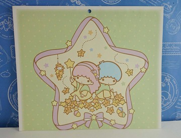 【震撼精品百貨】Little Twin Stars KiKi&LaLa 雙子星小天使 造型卡片 綠色 震撼日式精品百貨