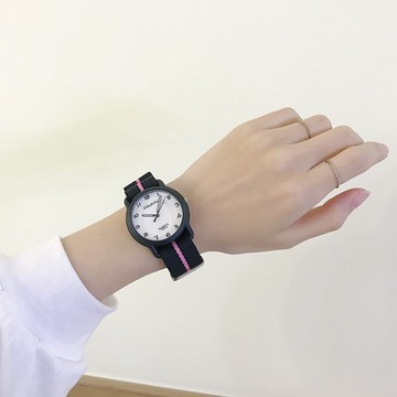 ins風手表女學生女孩高中生學院風初中生韓版簡約潮英倫尼龍帆布