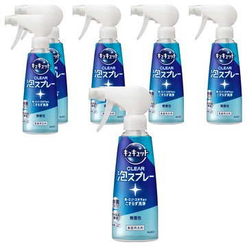 Kao 花王 Cucute 珂珂透 噴槍型泡泡洗碗精 280ml 無香  6瓶