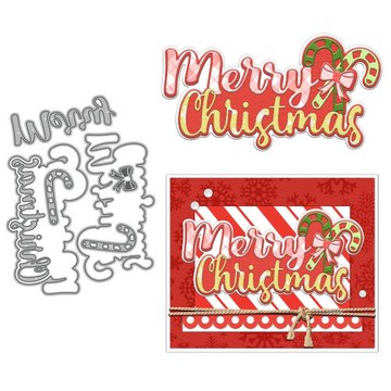 碳鋼刀模Merry Christmas金屬切割壓花scrapbook紙藝壓花刀模代發