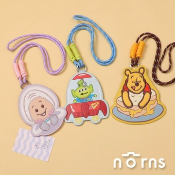 迪士尼造型皮質證件套掛繩組 Norns Disney 牡蠣寶寶 三眼怪