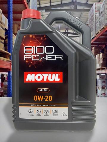 【4%點數】『油工廠』 MOTUL 8100 POWER 系列  酯類 全合成 機油 SP 5L【樂天APP下單限定】