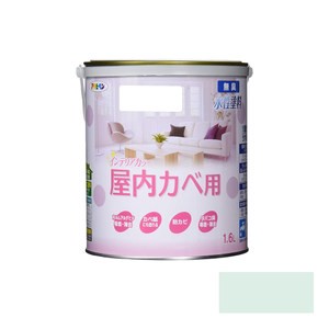 日本 Asahipen 水性高機能健康塗料 粉綠 1.6L