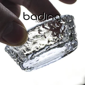 日式功夫茶杯品茗杯清酒杯玻璃扁平小茶盞小碗盛水容器主人杯茶具