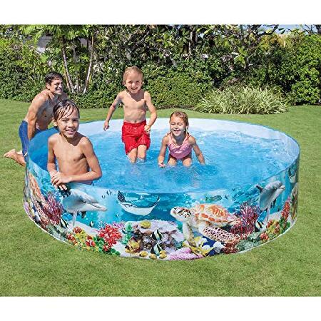 Intex SnapSet Kiddie x Foot Instant Swimming Pool, Deep Sea Blue