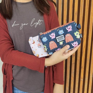 HUGGER萬用小物袋-M(怪獸)化妝包/旅行盥洗包/多功能配件收納包