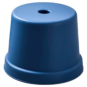 bebehome 時尚簡約加厚家用圓凳 - 藍色  30x24x22公分  1個