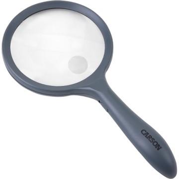 《CARSON》LED大鏡面聚焦放大鏡-2x-- 物品觀察 老人閱讀 年長長者 輔助視力