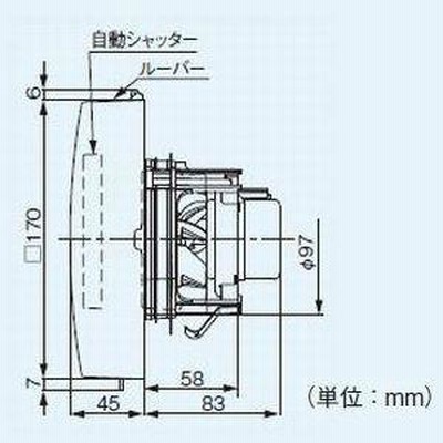 パナソニック パイプファン 排気 ターボファン 壁・天井取付 電気式高