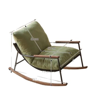 客廳搖椅躺椅大人陽臺家用休閑椅子午休懶人沙發搖搖椅輕奢逍搖椅[010209DD]